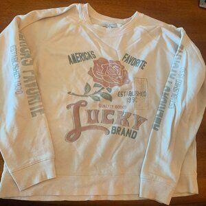 Lucky Brand White Sweatshirt